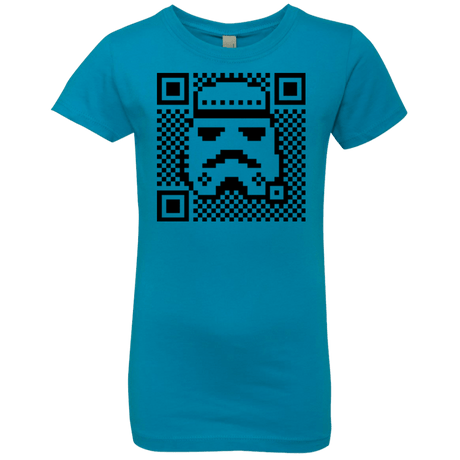 T-Shirts Turquoise / YXS QR trooper Girls Premium T-Shirt