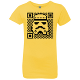 T-Shirts Vibrant Yellow / YXS QR trooper Girls Premium T-Shirt