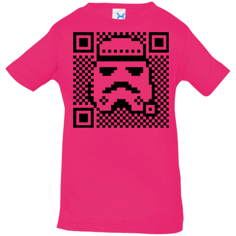 T-Shirts Hot Pink / 6 Months QR trooper Infant Premium T-Shirt