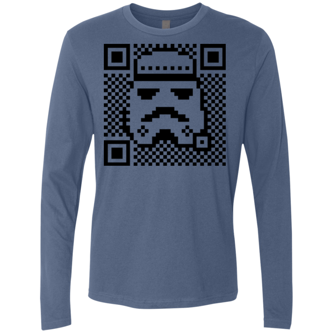 T-Shirts Indigo / Small QR trooper Men's Premium Long Sleeve