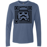 T-Shirts Indigo / Small QR trooper Men's Premium Long Sleeve