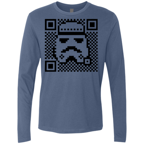 T-Shirts Indigo / Small QR trooper Men's Premium Long Sleeve