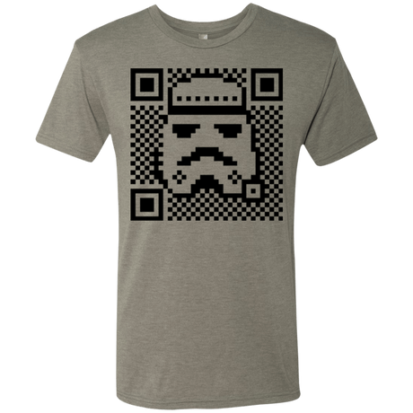 T-Shirts Venetian Grey / Small QR trooper Men's Triblend T-Shirt