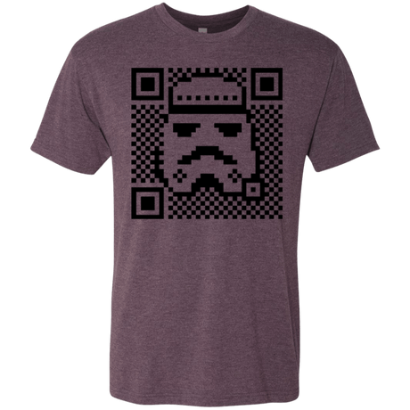 T-Shirts Vintage Purple / Small QR trooper Men's Triblend T-Shirt