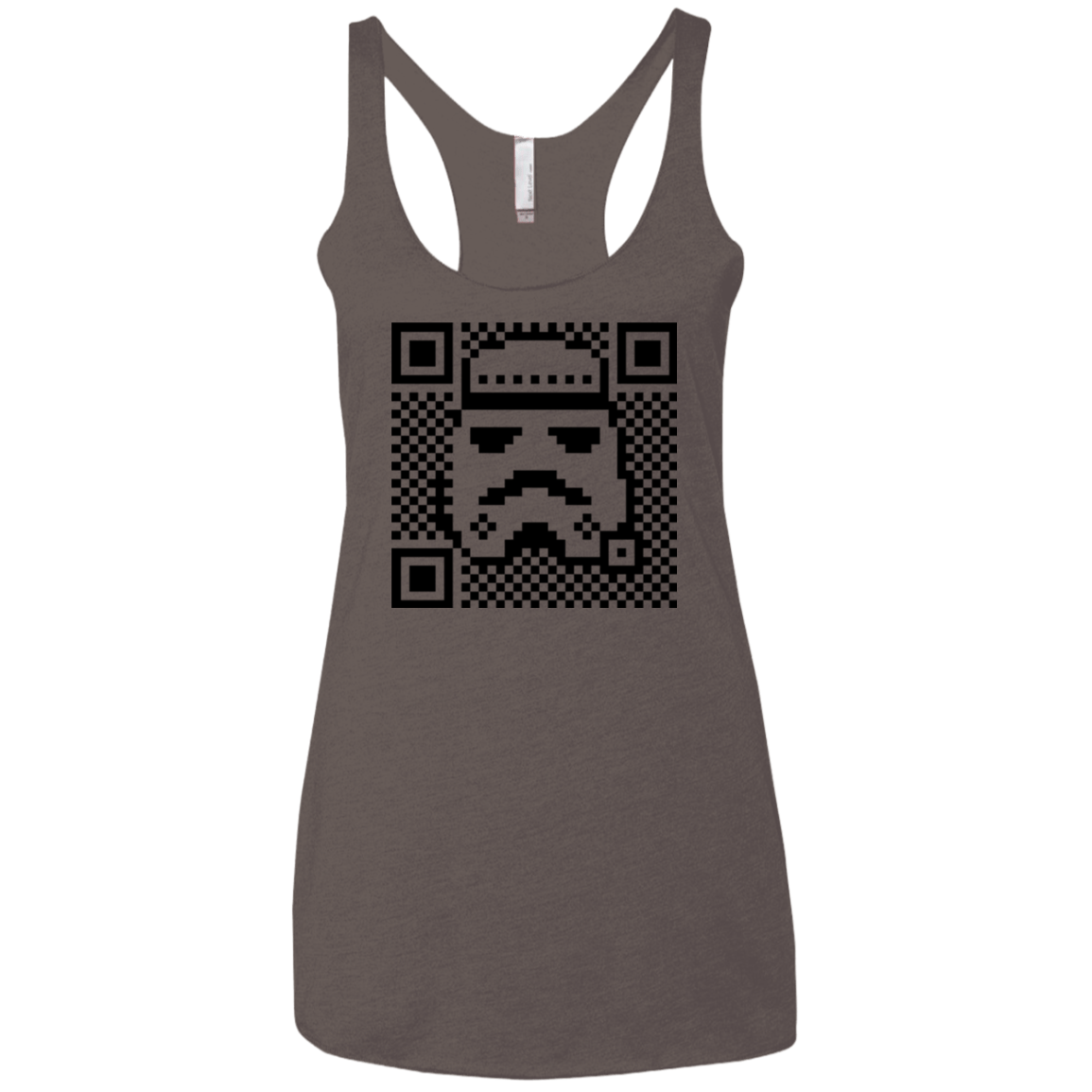 T-Shirts Macchiato / X-Small QR trooper Women's Triblend Racerback Tank