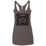 T-Shirts Macchiato / X-Small QR trooper Women's Triblend Racerback Tank