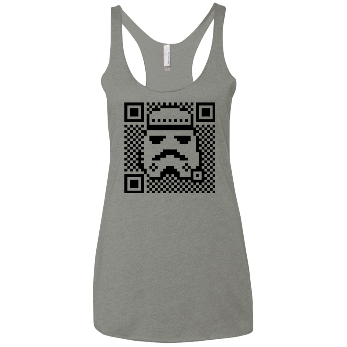 T-Shirts Venetian Grey / X-Small QR trooper Women's Triblend Racerback Tank