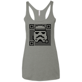 T-Shirts Venetian Grey / X-Small QR trooper Women's Triblend Racerback Tank