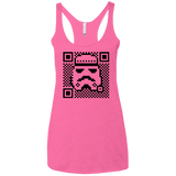 T-Shirts Vintage Pink / X-Small QR trooper Women's Triblend Racerback Tank