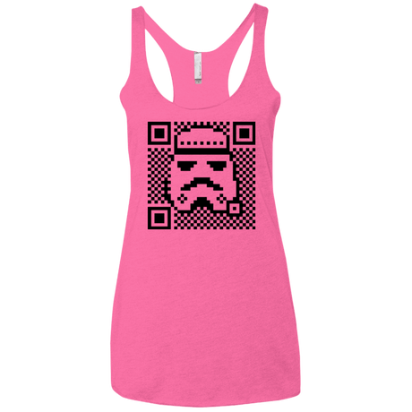 T-Shirts Vintage Pink / X-Small QR trooper Women's Triblend Racerback Tank