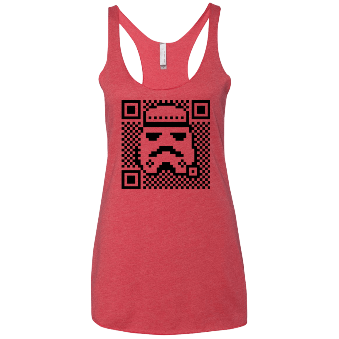 T-Shirts Vintage Red / X-Small QR trooper Women's Triblend Racerback Tank