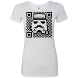 T-Shirts Heather White / Small QR trooper Women's Triblend T-Shirt