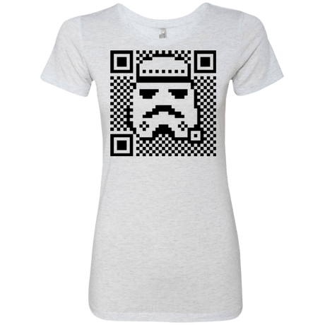 T-Shirts Heather White / Small QR trooper Women's Triblend T-Shirt