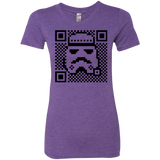 T-Shirts Purple Rush / Small QR trooper Women's Triblend T-Shirt