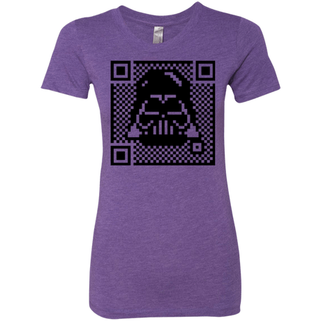 T-Shirts Purple Rush / Small QR vader Women's Triblend T-Shirt