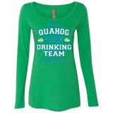T-Shirts Envy / Small Quahog Drinking Team Women's Triblend Long Sleeve Shirt