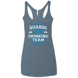 T-Shirts Indigo / X-Small Quahog Drinking Team Women's Triblend Racerback Tank