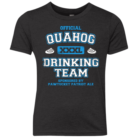 T-Shirts Vintage Black / YXS Quahog Drinking Team Youth Triblend T-Shirt