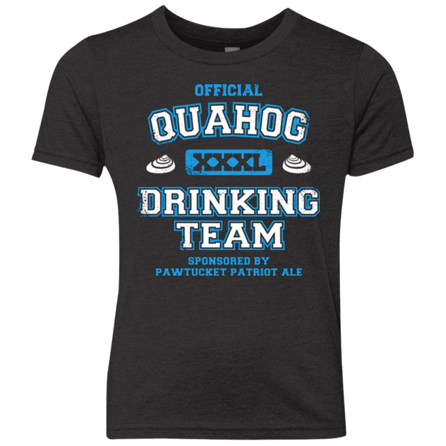 T-Shirts Vintage Black / YXS Quahog Drinking Team Youth Triblend T-Shirt