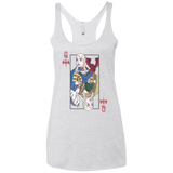 T-Shirts Heather White / X-Small Queen of Dragons Women's Triblend Racerback Tank