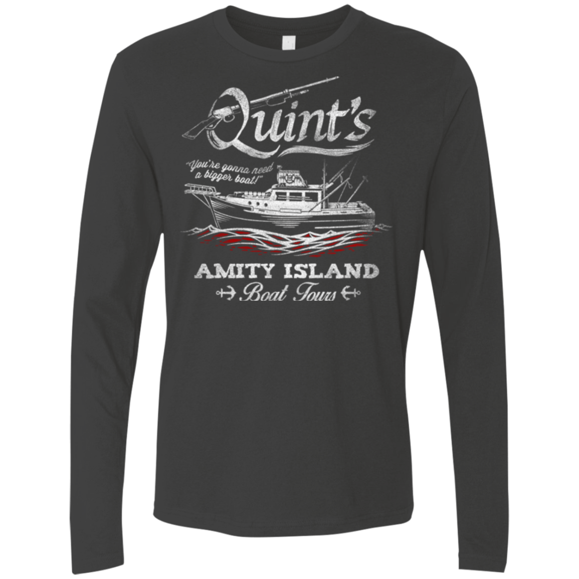 T-Shirts Heavy Metal / Small Quints Boat Tours Men's Premium Long Sleeve