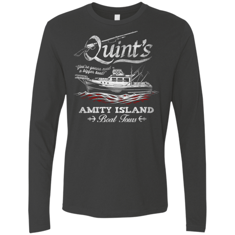 T-Shirts Heavy Metal / Small Quints Boat Tours Men's Premium Long Sleeve