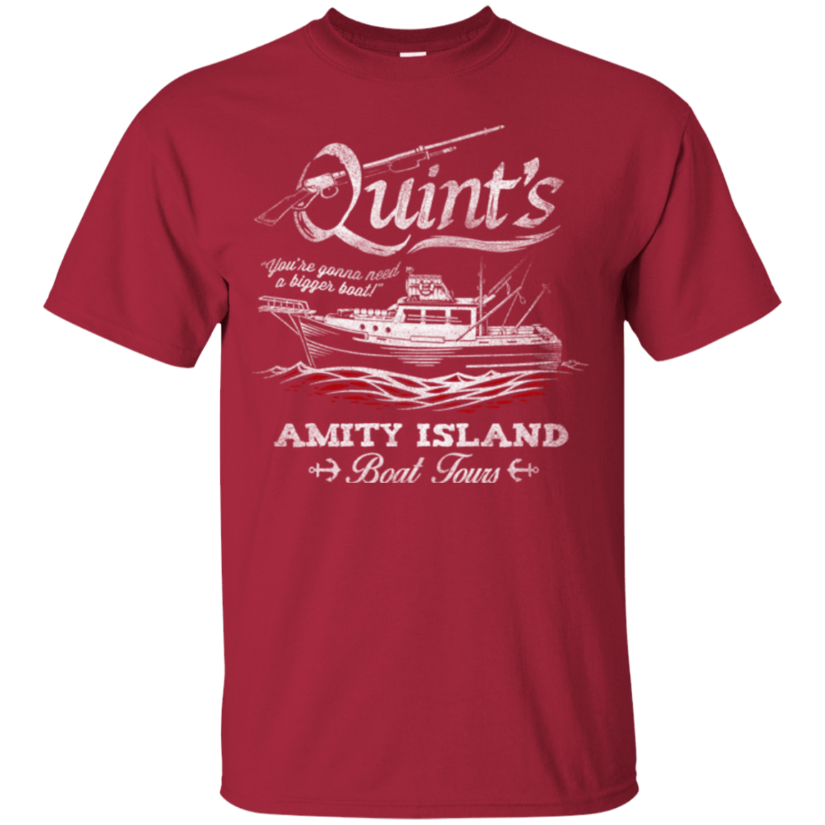 T-Shirts Cardinal / Small Quints Boat Tours T-Shirt