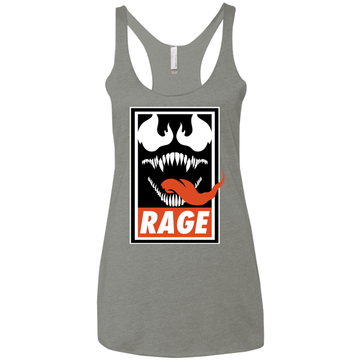 T-Shirts Venetian Grey / X-Small Rage Women's Triblend Racerback Tank