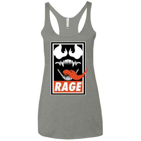 T-Shirts Venetian Grey / X-Small Rage Women's Triblend Racerback Tank