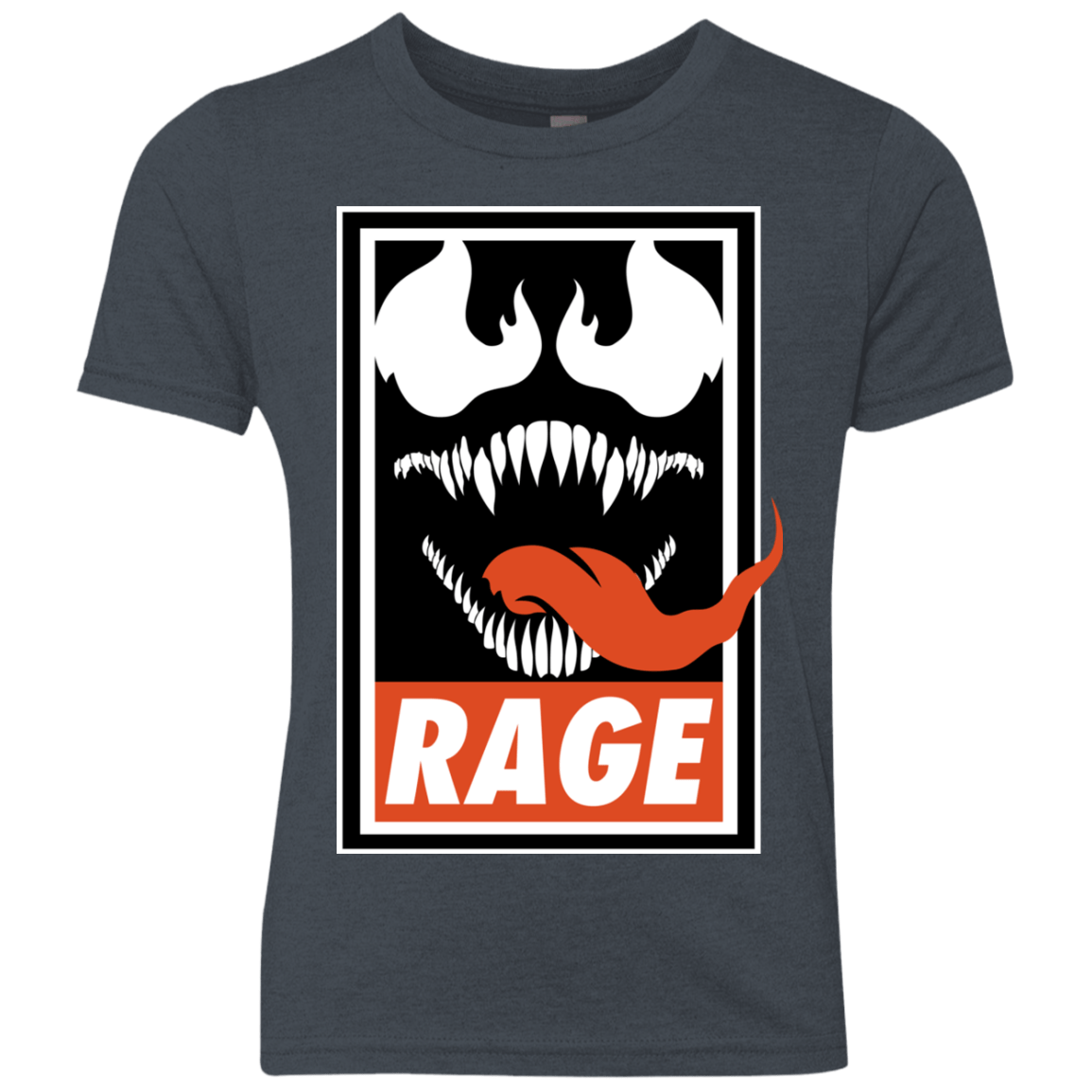 T-Shirts Vintage Navy / YXS Rage Youth Triblend T-Shirt
