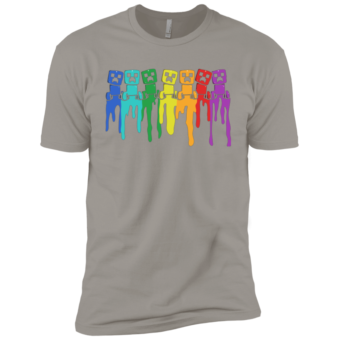 T-Shirts Light Grey / YXS Rainbow Creeps Boys Premium T-Shirt