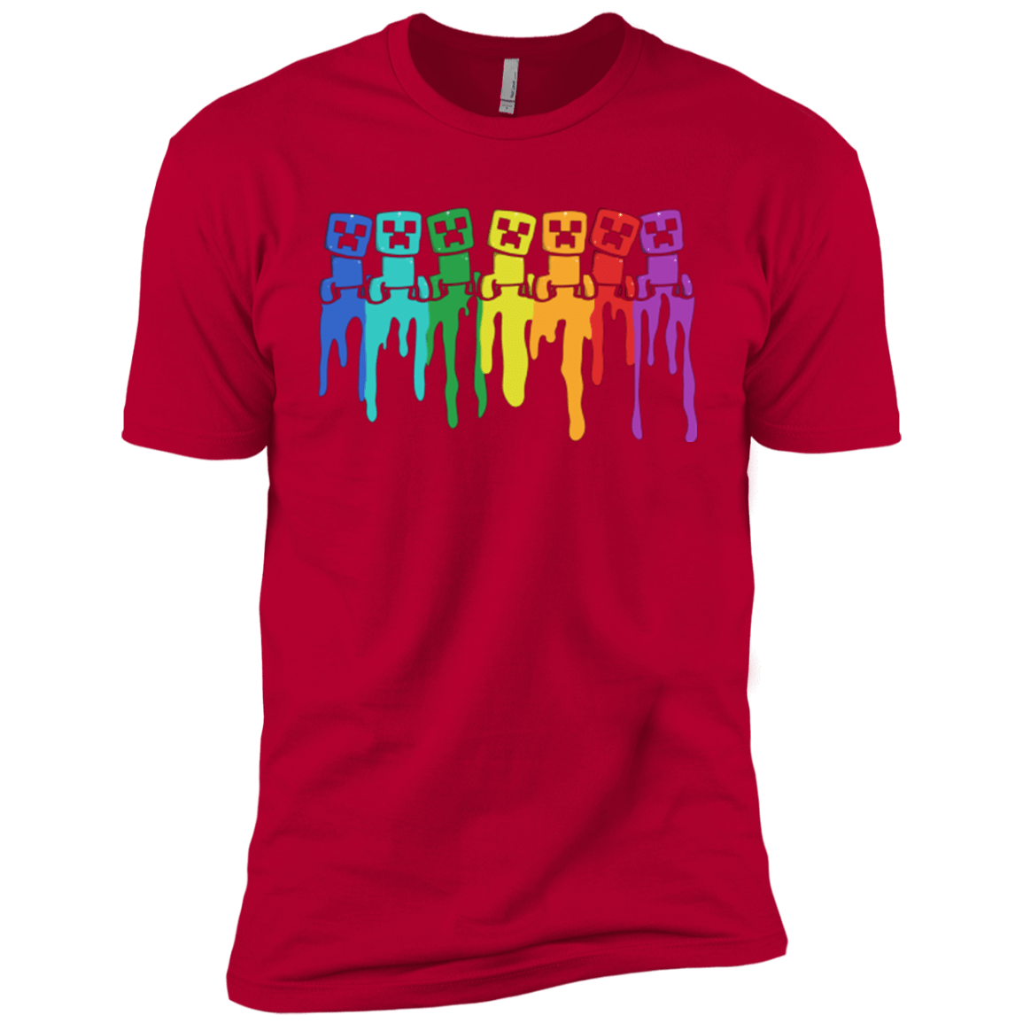 T-Shirts Red / YXS Rainbow Creeps Boys Premium T-Shirt