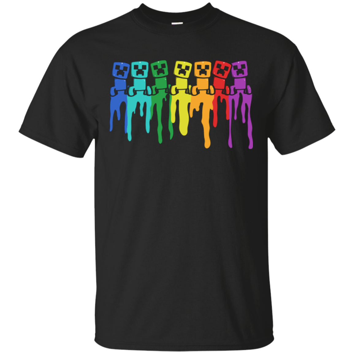 T-Shirts Black / Small Rainbow Creeps T-Shirt