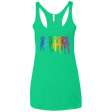T-Shirts Envy / X-Small Rainbow Creeps Women's Triblend Racerback Tank