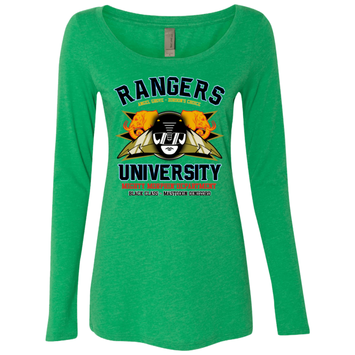 T-Shirts Envy / Small Rangers U Black Ranger Women's Triblend Long Sleeve Shirt