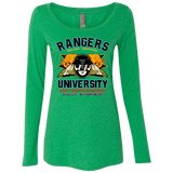 T-Shirts Envy / Small Rangers U Black Ranger Women's Triblend Long Sleeve Shirt