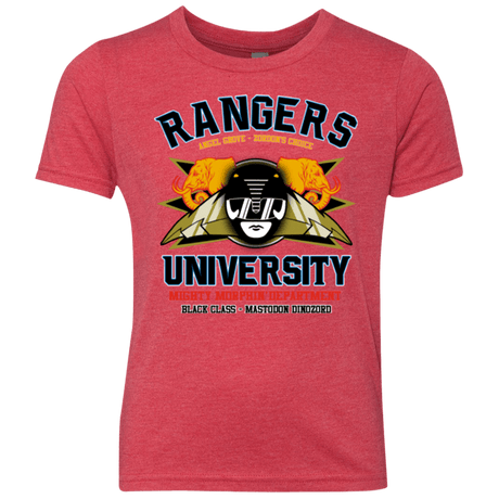 T-Shirts Vintage Red / YXS Rangers U Black Ranger Youth Triblend T-Shirt