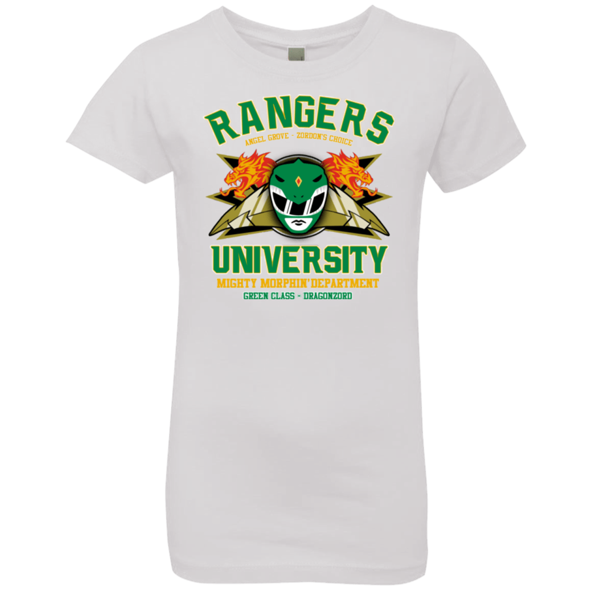 T-Shirts White / YXS Rangers U Green Ranger Girls Premium T-Shirt