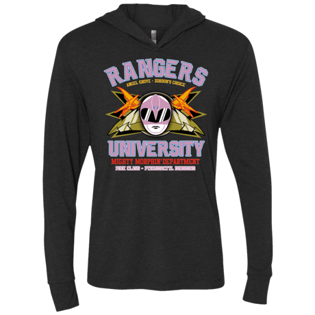 T-Shirts Vintage Black / X-Small Rangers U Pink Ranger Triblend Long Sleeve Hoodie Tee