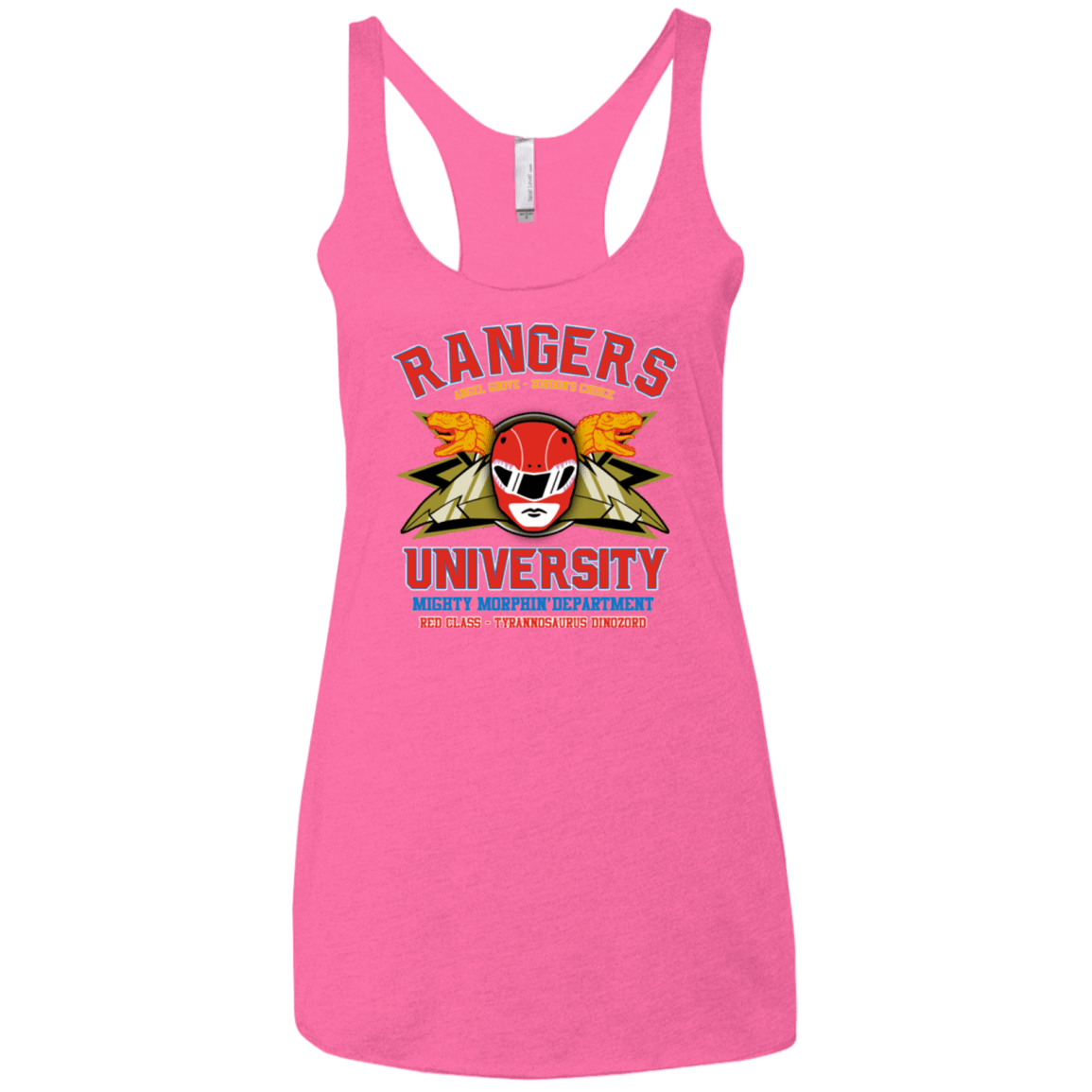 T-Shirts Vintage Pink / X-Small Rangers U - Red Ranger Women's Triblend Racerback Tank