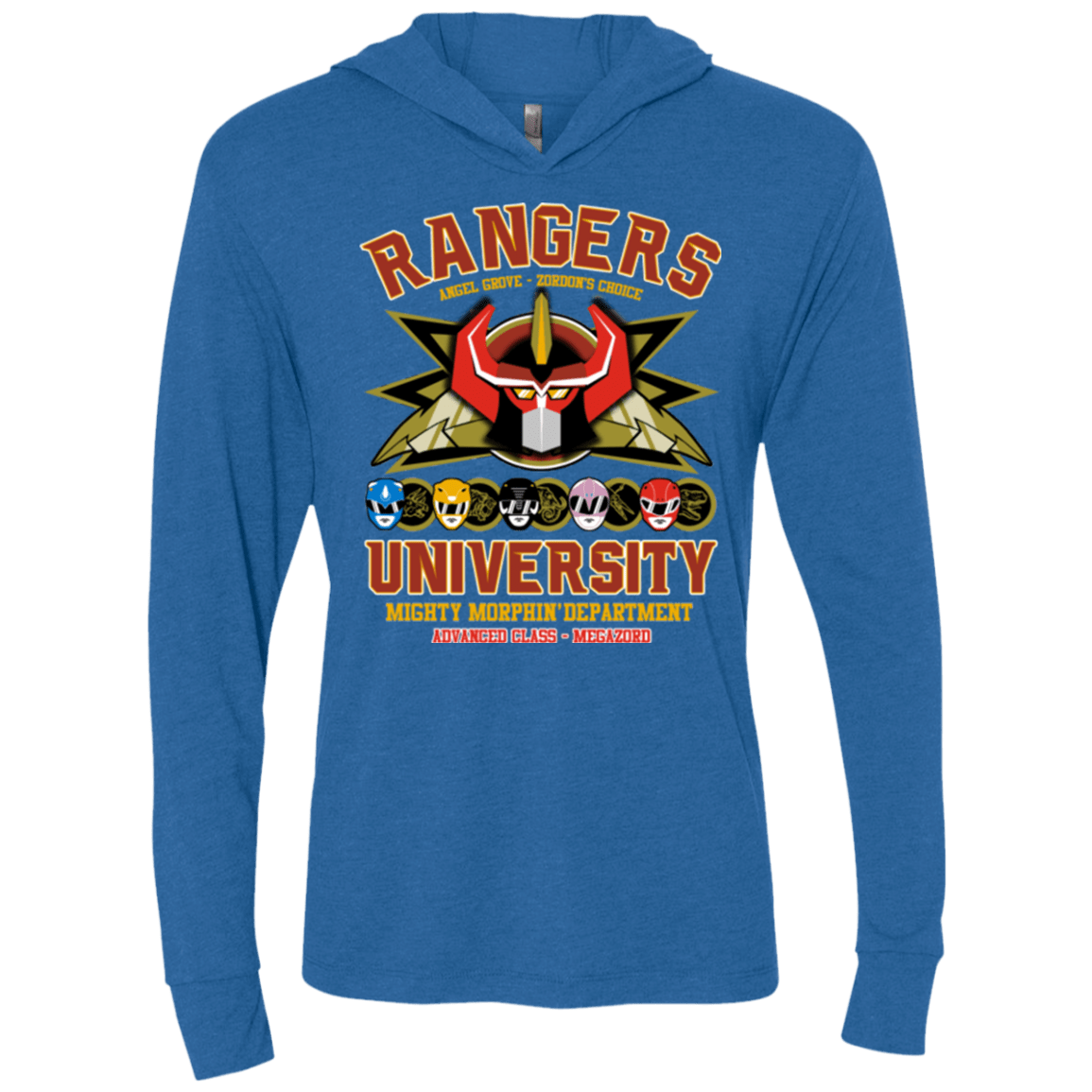 T-Shirts Vintage Royal / X-Small RANGERS U Ultimate Triblend Long Sleeve Hoodie Tee