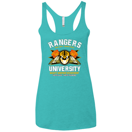 T-Shirts Tahiti Blue / X-Small Rangers U White Ranger Women's Triblend Racerback Tank