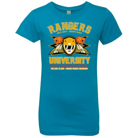 T-Shirts Turquoise / YXS Rangers U Yellow Ranger Girls Premium T-Shirt