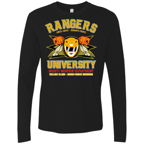 T-Shirts Black / Small Rangers U Yellow Ranger Men's Premium Long Sleeve
