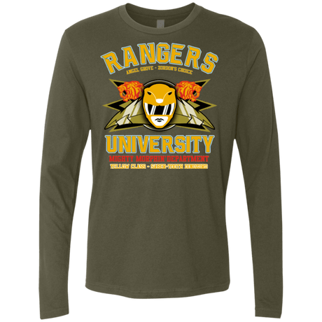 T-Shirts Military Green / Small Rangers U Yellow Ranger Men's Premium Long Sleeve