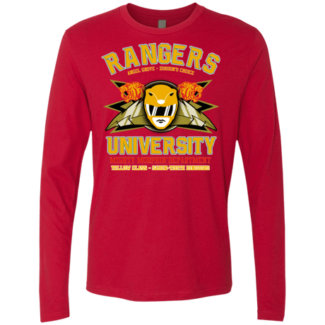T-Shirts Red / Small Rangers U Yellow Ranger Men's Premium Long Sleeve