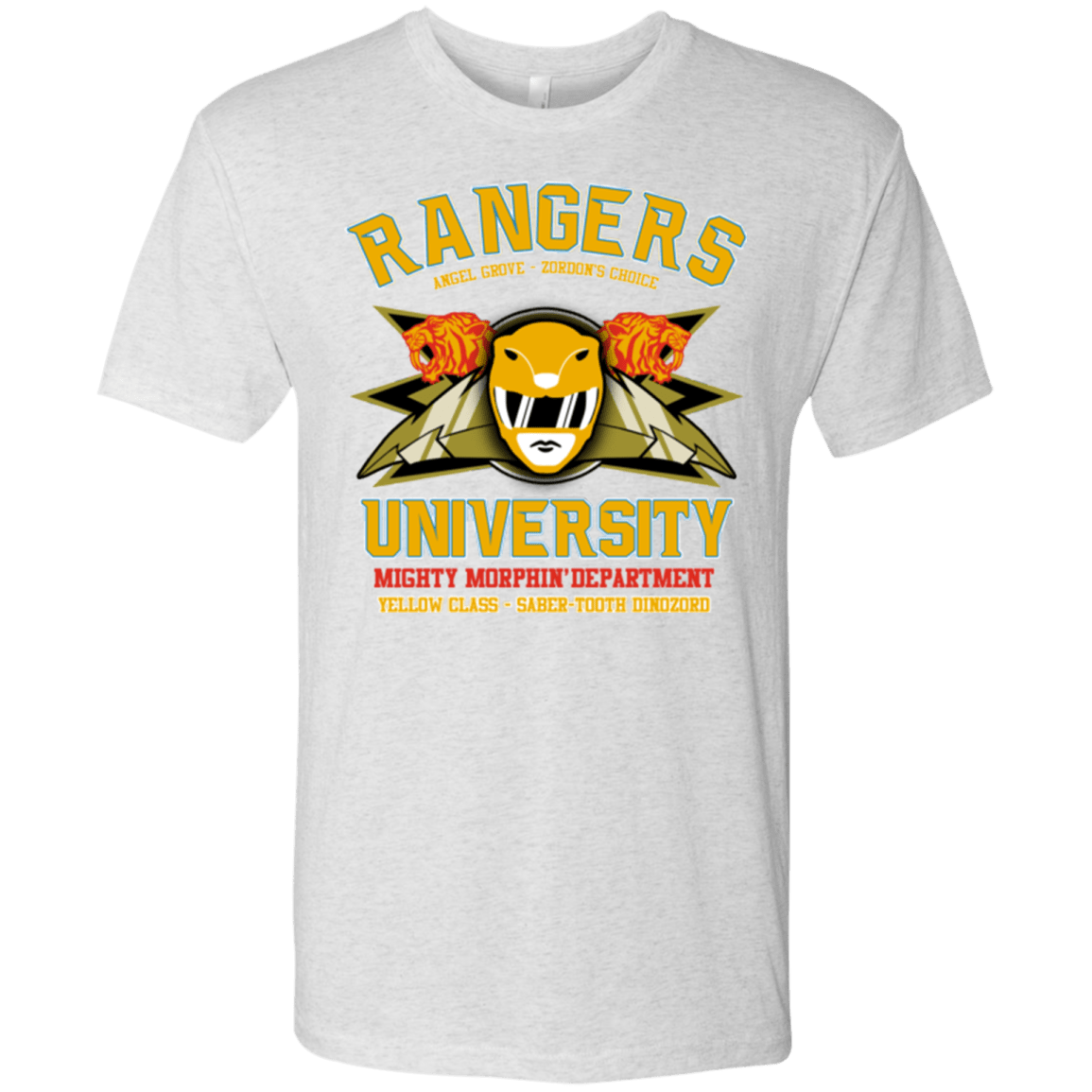 T-Shirts Heather White / Small Rangers U Yellow Ranger Men's Triblend T-Shirt