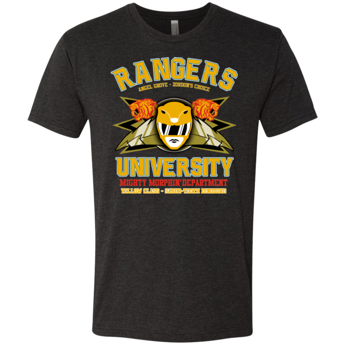 T-Shirts Vintage Black / Small Rangers U Yellow Ranger Men's Triblend T-Shirt