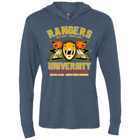 T-Shirts Indigo / X-Small Rangers U Yellow Ranger Triblend Long Sleeve Hoodie Tee