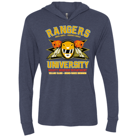 T-Shirts Vintage Navy / X-Small Rangers U Yellow Ranger Triblend Long Sleeve Hoodie Tee